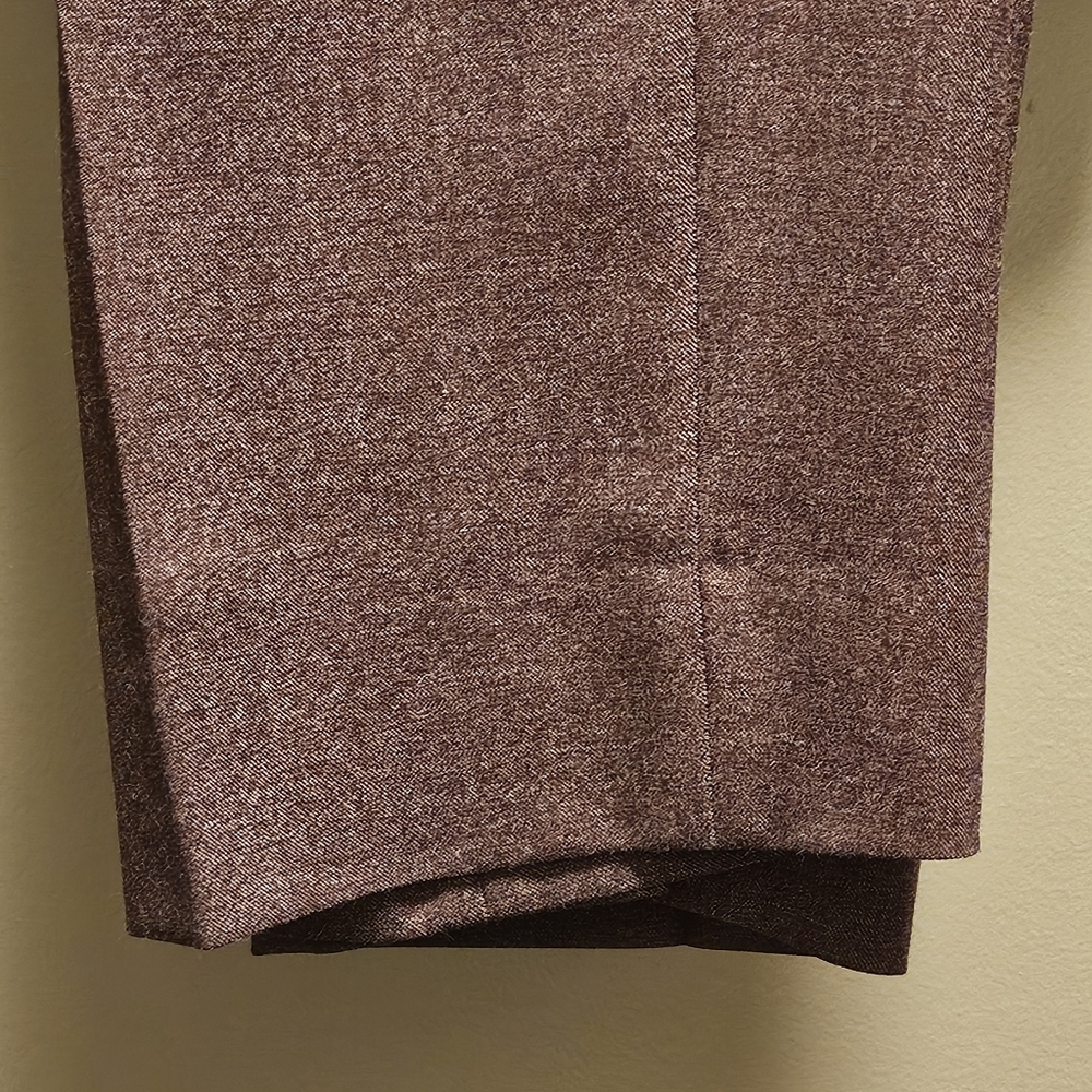 Jack Victor Riviera Traveler Flat-Front Pants - Burgundy - Size 38R - Picture 8 of 12